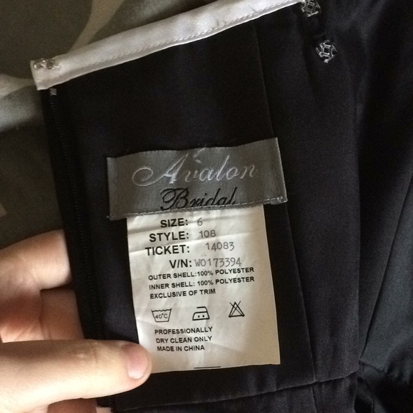 B&W Bridesmaid dress - Picture 4 of 4